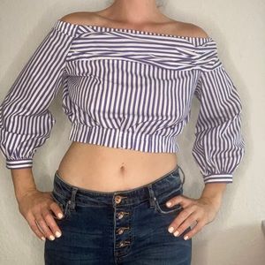 Off shoulder Zara crop top